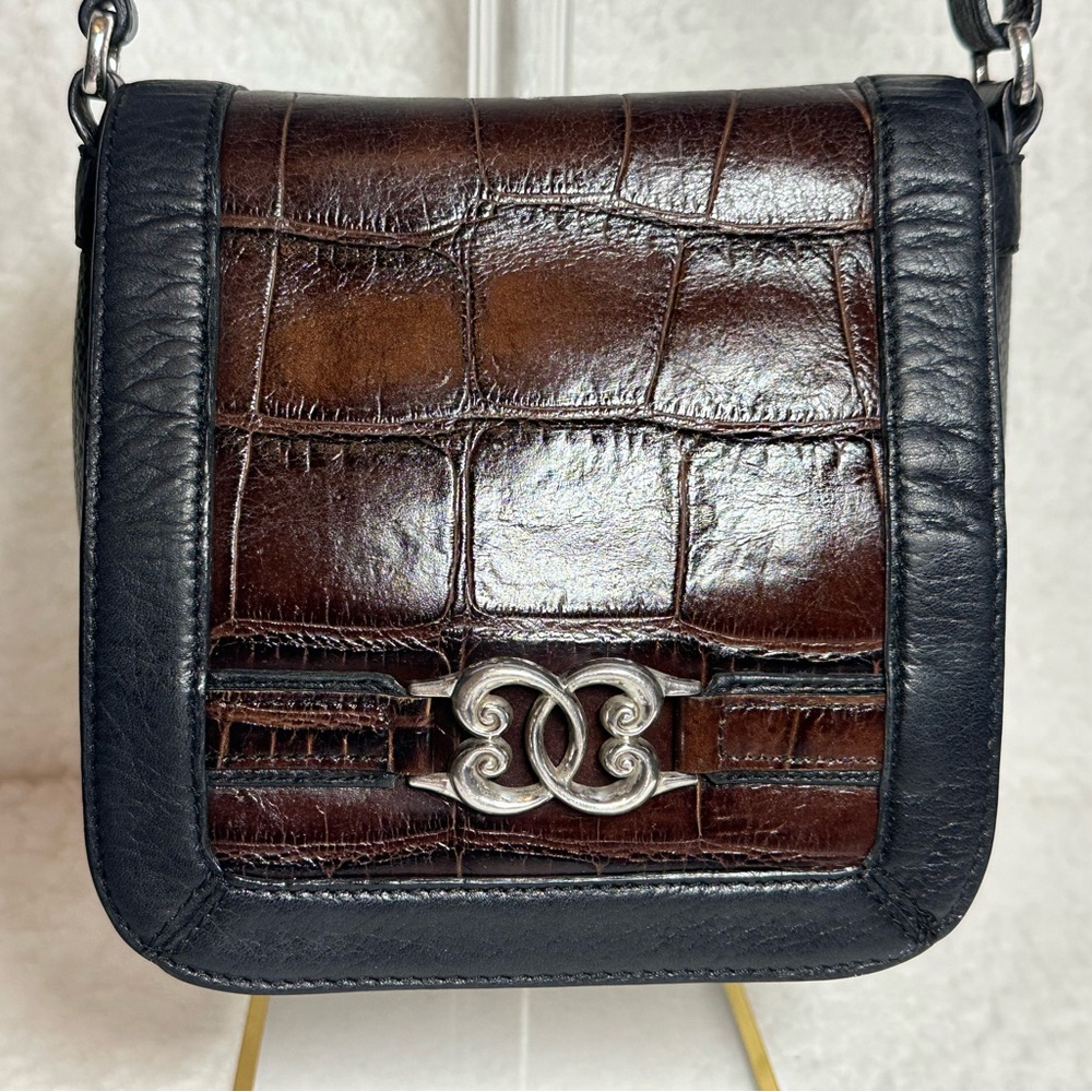 Brighton Brown and Black Crossbody Bag